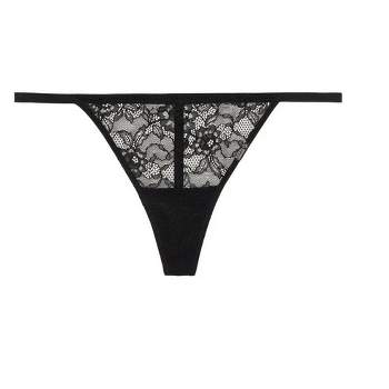 Smart and Sexy Women's Mesh G String Thong Panty 6 Pack Black Hue/Bark S
