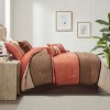 NicBex 7 Pcs Colorblock Embroidery Design Comforter Set Faux Suede Bedding Set, Reversible Bedding Comforter Sets, Machine Washable - 3 of 4