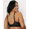 Curvy Couture Women's Sheer Mesh Bralette Black Hue XXL