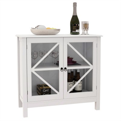 LIVAREEmlen Kitchen Baker's Racks with Double Glass Doors