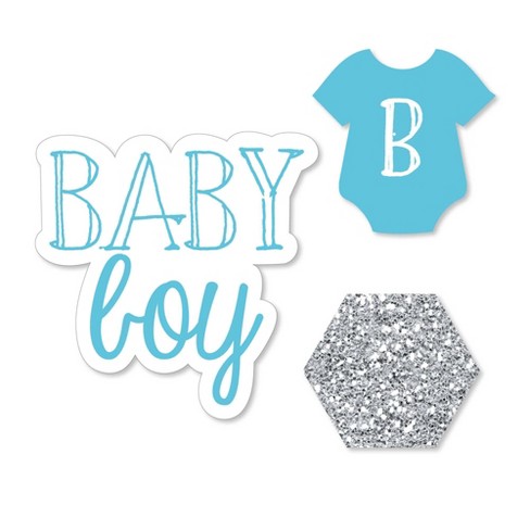 Big Dot Of Happiness Baby Boy - Diy Shaped Baby Shower Party Cut-outs - 24  Count : Target