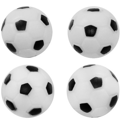 Sunnydaze Indoor Durable Plastic Standard Size Replacement Foosball Table Game Balls - 36mm - Black and White - 4pk