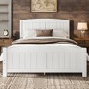 Okak All Size Farmhouse Platform Bed Frame with Support Slats & Strong Structure,Solid Wood Primary Bed No Box Spring Needed - 3 of 4