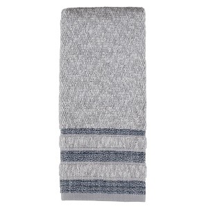 Cubes Stripe Collection Diamond Design Hand Towel 16in x 26in Navy by Saturday Knight Ltd - 1 of 3