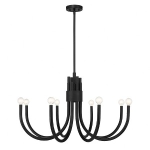 Savoy House Sorrento 8 - Light Chandelier in  Matte Black - 1 of 3