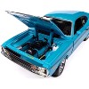 1972 Dodge Demon GSS "Mecum Auctions" Petty Blue with Black "American Muscle" Series 1/18 Diecast Model Car by Auto World - 3 of 4