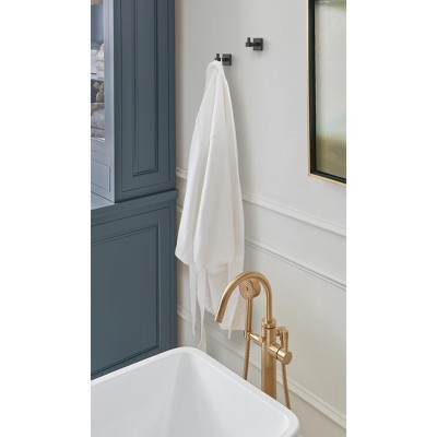 Matte Black Single Prong Wall Mounted Robe Hook