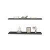 SEVOBAL Utility Storage Shelves Floating Shelf Lyle Set of Two Space Saving Design for Living Room or Office, Matte Gray, 9.8"*47.3"*1.5" - 3 of 4