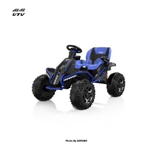 24V ANPABODirect Terrain Ride-On Buggy with Remote-blue - 1 of 4
