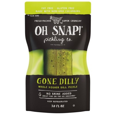 OH SNAP! Gone Dilly Whole Kosher Dill Pickle - 3 fl oz