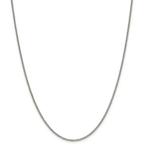 Black Bow Jewelry 1.75mm Sterling Silver, Solid Curb Chain Necklace - 1 of 4