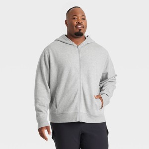 Men's Cotton Fleece Full Zip Hooded Sweatshirt - All In Motion™ - 1 of 3