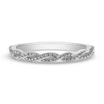 Girl's Delicate Twist Sterling Silver Ring - In Season Jewelry