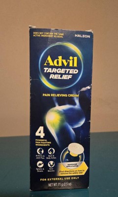 Advil Targeted Relief Pain Relieving Cream with Massage Applicator - 2 ...