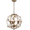 Austen 3 Light 17" Chandelier - CHA4007 - Gold - Safavieh - 2 of 4