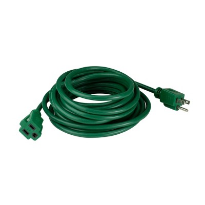 Northlight 40' Green 3-prong Outdoor Extension Power Cord : Target