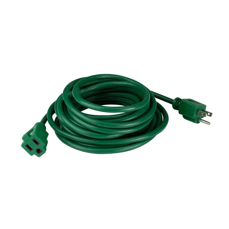 Northlight 40' Green 3-Prong Outdoor Extension Power Cord, 1 of 4