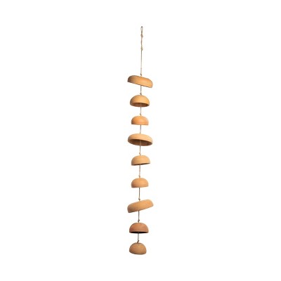 Natural Terracotta Hanging Chime - Foreside Home & Garden