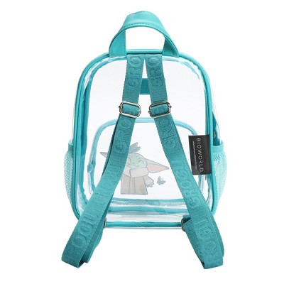 The Mandalorian Star Wars The Mandalorian Grogu & Butterflies Clear 10" Adult Mini Backpack — фото 2