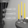 12 inch Taper Candles Set of 4 - Dripless and Smokeless Candle Unscented - Slow Burning Candle Sticks - 3 of 4
