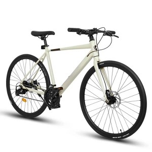 INFURNIC Bicycles Road Bike, Aluminum Frame, Racing Bike City Commuting Road Bicycle for Men Women, Cream - 1 of 4