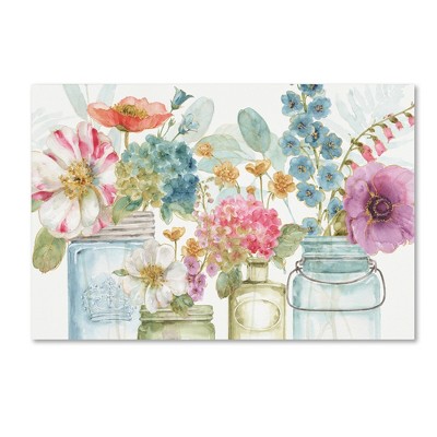 Lisa Audit Rainbow Seeds Flowers X Watercolor Canvas Art