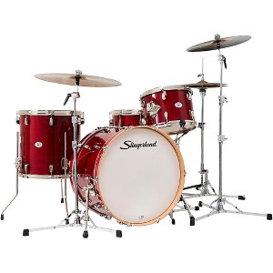 Slingerland Studio King 4-Piece Shell Pack with 22" Bass Drum and Snare Drum Royal Crimson Lacquer - 1 of 4