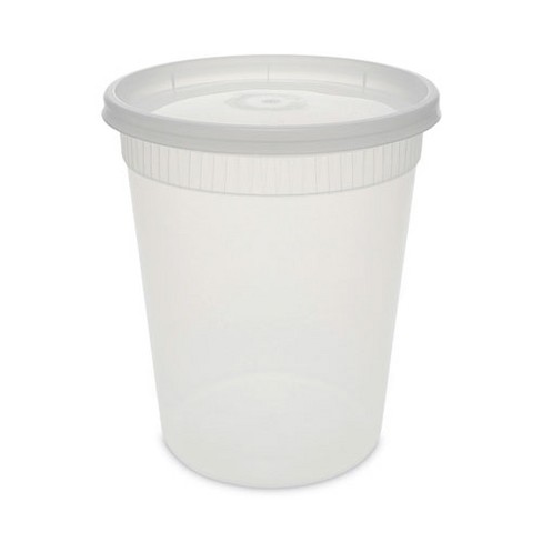 Pactiv Evergreen Newspring DELItainer Microwavable Container, 32 oz, 4 .55 Diameter x 5.55 h, Clear, Plastic, 240/Carton - image 1 of 4