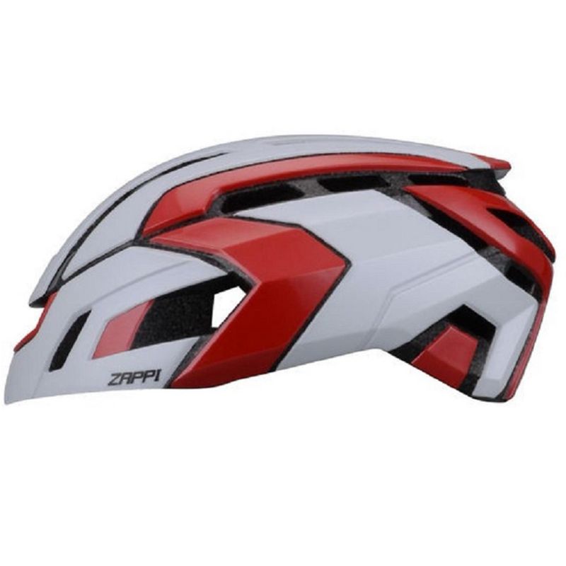 NOW ZAPPI Bike Cycling Helmet - Aerodynamic Bicycle White/Red S/M, 1 of 4