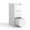 NicBex Modern File Cabinet with Lock, Vertical Metal Filing Cabinets with Drawers and Anti-Tilt Design,Office Cabinet for Home, Office,Black/White - 4 of 4