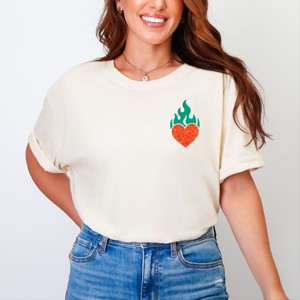 That's Show Business Puff/Glitter - Womens Garment Dyed Tee - 1 of 3