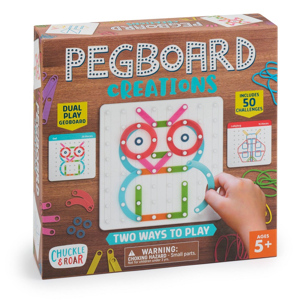 Chuckle & Roar Pegboard Creations
