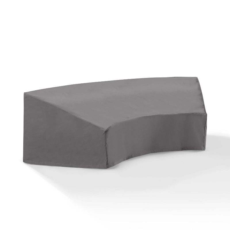 Crosley Outdoor Catalina Round Sectional Furniture Cover, Gray, 5 of 7
