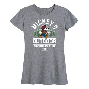Women's - Disney - Mickeys Outdoor Adventure Club Short Sleeve Graphic T-Shirt - 1 of 4
