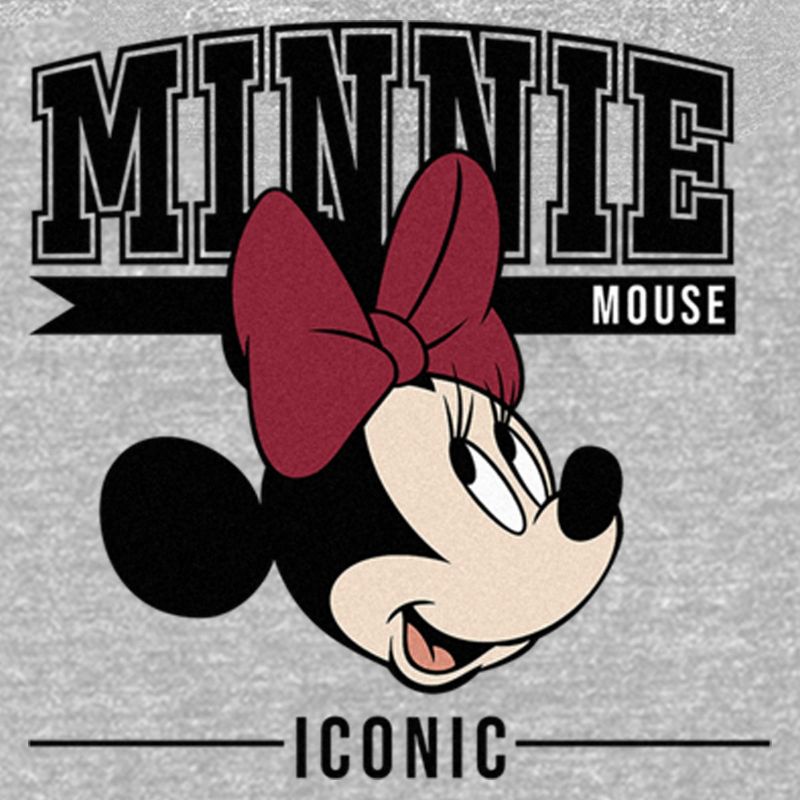 Junior's Minnie Mouse Iconic Collegiate Sweatshirt, 2 of 3