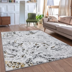 Luxe Weavers Geometric Contemporary Anthracite 8x10 Indoor Area Rug - 1 of 4