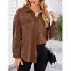 Womens Long Sleeve Jackets Button Down Jackets for Women With Pockets - 2 of 4