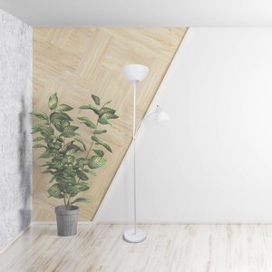 Creekwood Home Essentix 71.5" Traditional 2-Light Floor Lamp with Reading Light - 1 of 4