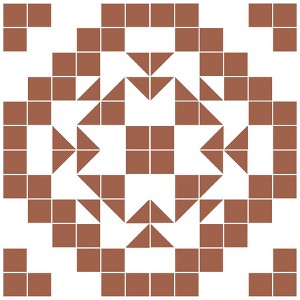 FloorPops 10ct 12"x12" Matias Peel and Stick Floor Tiles Terracotta/White: Water-Resistant Vinyl Mosaic Flooring - 1 of 4