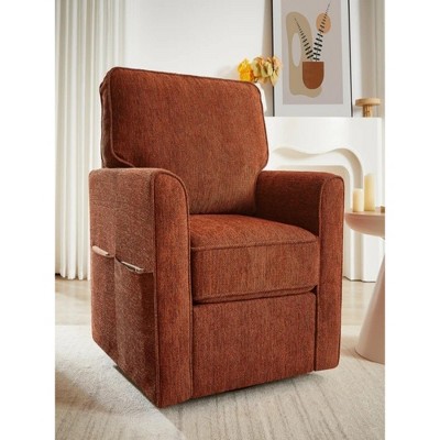 33.1"360° Swivel Chair Accent Barrel Armchair Swivel Sofa Chair
