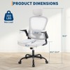 COZONY Ergonomic Office Chair, High Back Desk Chair with Adjustable Headrest and Lumbar Support, Mesh Computer Chair with 3D Armrests - 4 of 4