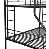 NicBex Twin over Full Bunk Bed Metal Bed Frame with Ladder and Full Length Guardrail, No Box Spring Required - 3 of 4