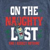 Men's - SpongeBob SquarePants - Plankton Naughty List Christmas Short Sleeve Graphic T-Shirt - 2 of 4