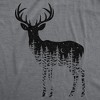 Mens Funny T Shirts Deer Silhouette Awesome Nature Graphic Novelty Tee For Men - Crazy Dog Men's T Shirt - 2 of 4