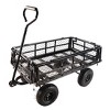 Chery Life Wagon Cart, Garden cart trucks make it easier to transport firewood, Black - 2 of 4