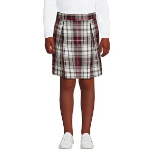 Lands' End School Uniform Kids Plaid Skort Top of Knee - 1 of 4