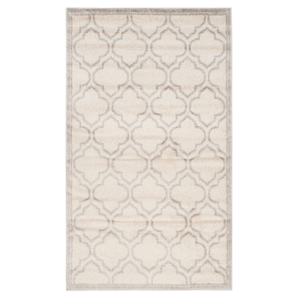 3'x5' Coco Loomed Rug Ivory/Light Gray - Safavieh