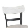 Royal Hampton Swivel 24.5" Counter Stool Chair | Nailhead Trim | Curved Back - 4 of 4
