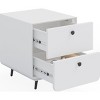 Streamdale Nightstand Cabinet with 2 Drawers & Circular Handle - 4 of 4