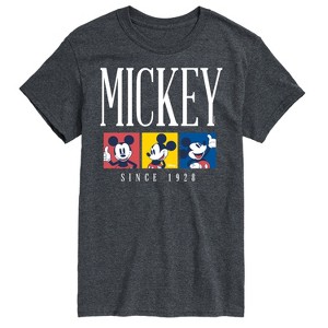 Men's - Disney - Mickey Color Blocks Short Sleeve Graphic T-Shirt - 1 of 4